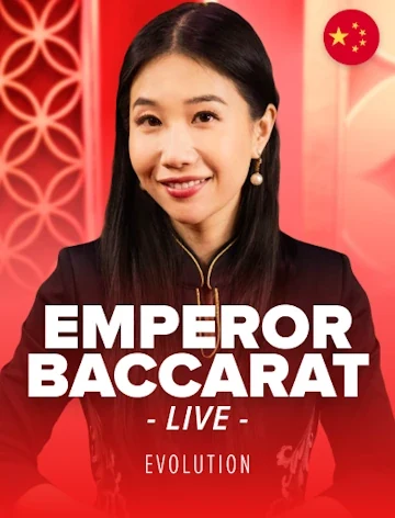 Emperor Baccarat live tafel bij LolaJack Casino